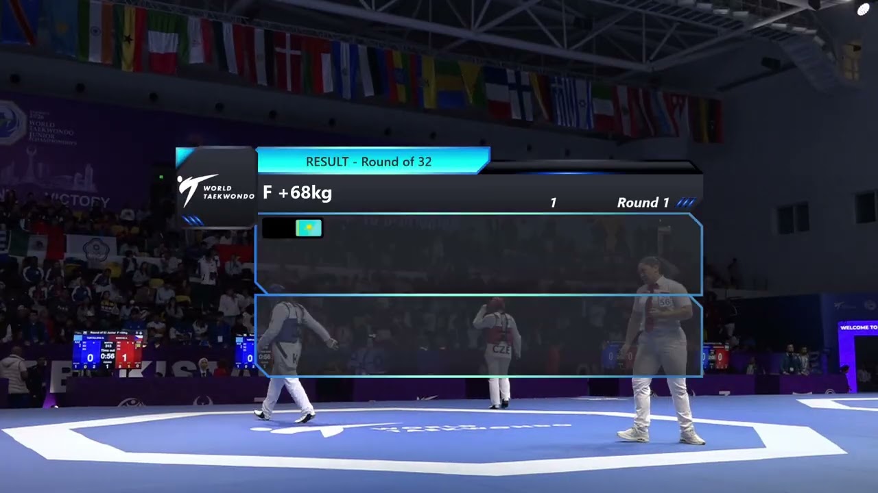 315 Round of 32 F +68kg KAZ TURTULOVA S CZE BINOVA A PGM
