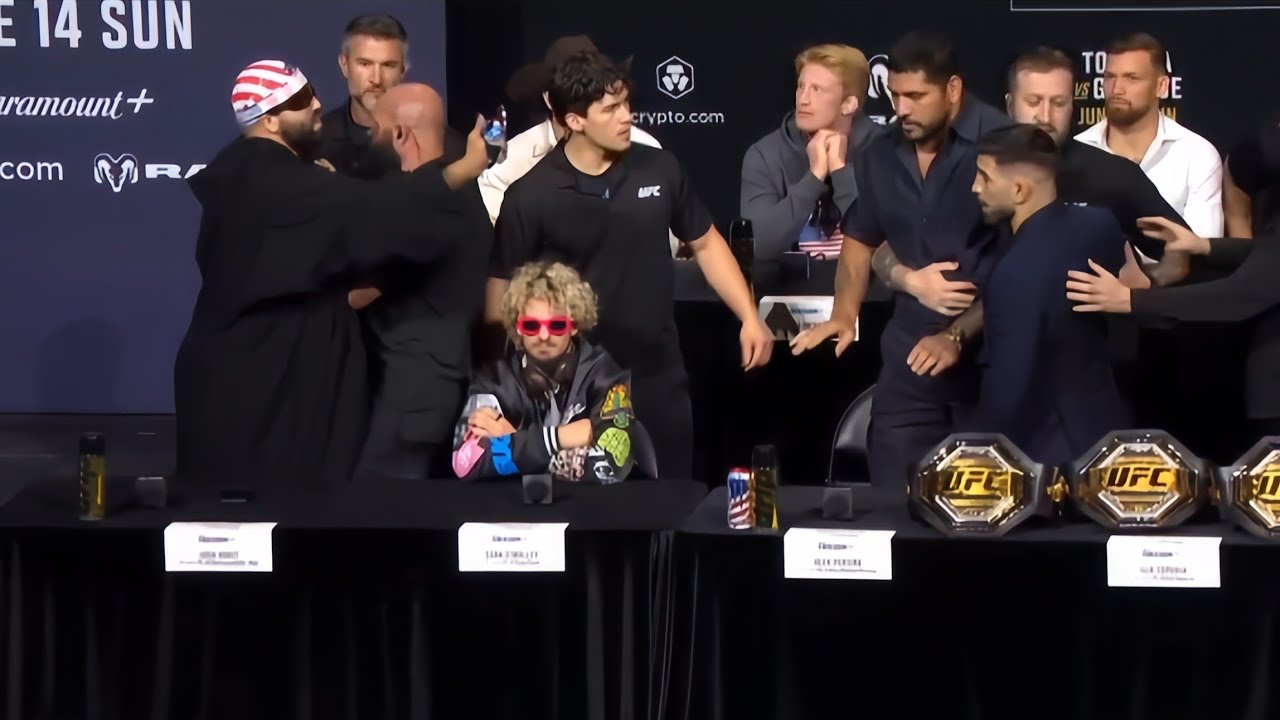 Ilia Topuria attacked a fighter at the Press Conference. π₯π