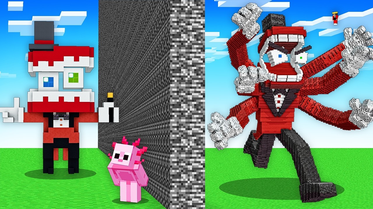 I Cheated With CRASHOUT CAINE In Minecraft Build Battle!