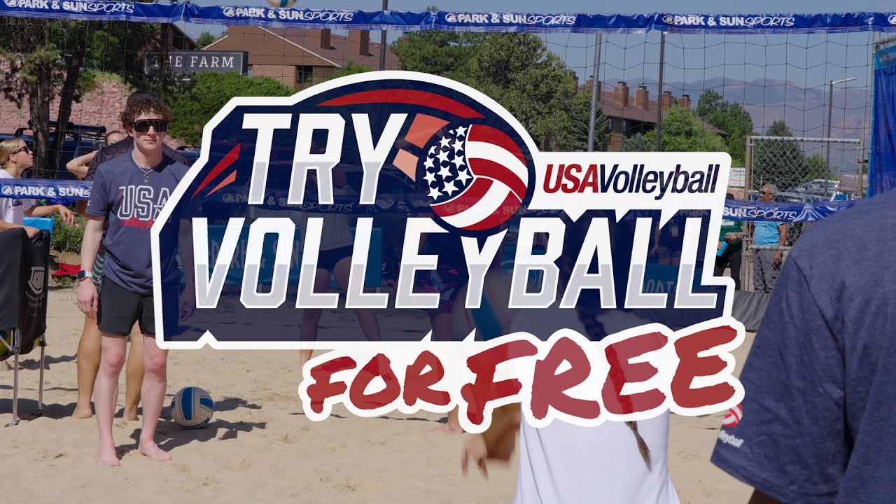Try Beach Volleyball | Misty May-Treanor | USA Volleyball background