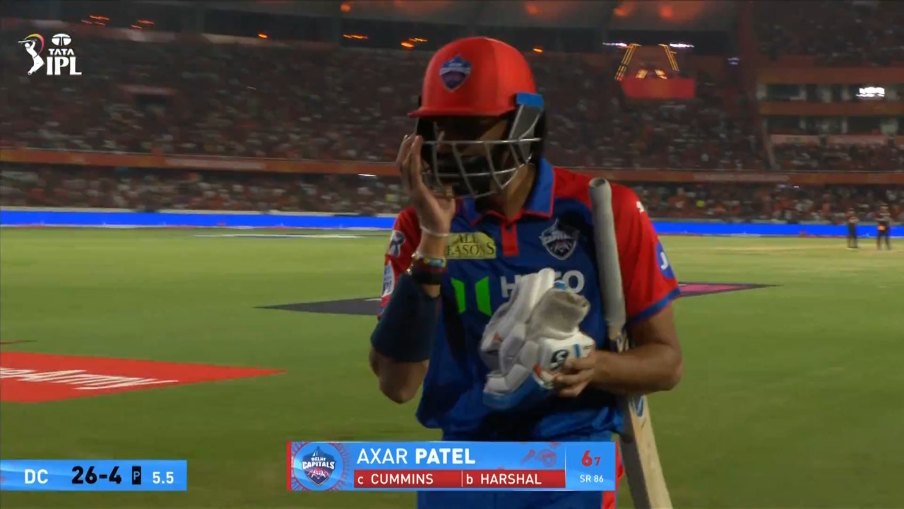 IPL 2025 M55: SRH vs DC - Axar Patel Wicket