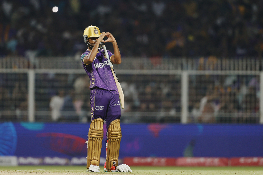 Angkrish Raghuvanshi's authoritative 50(32) stabilises KKR