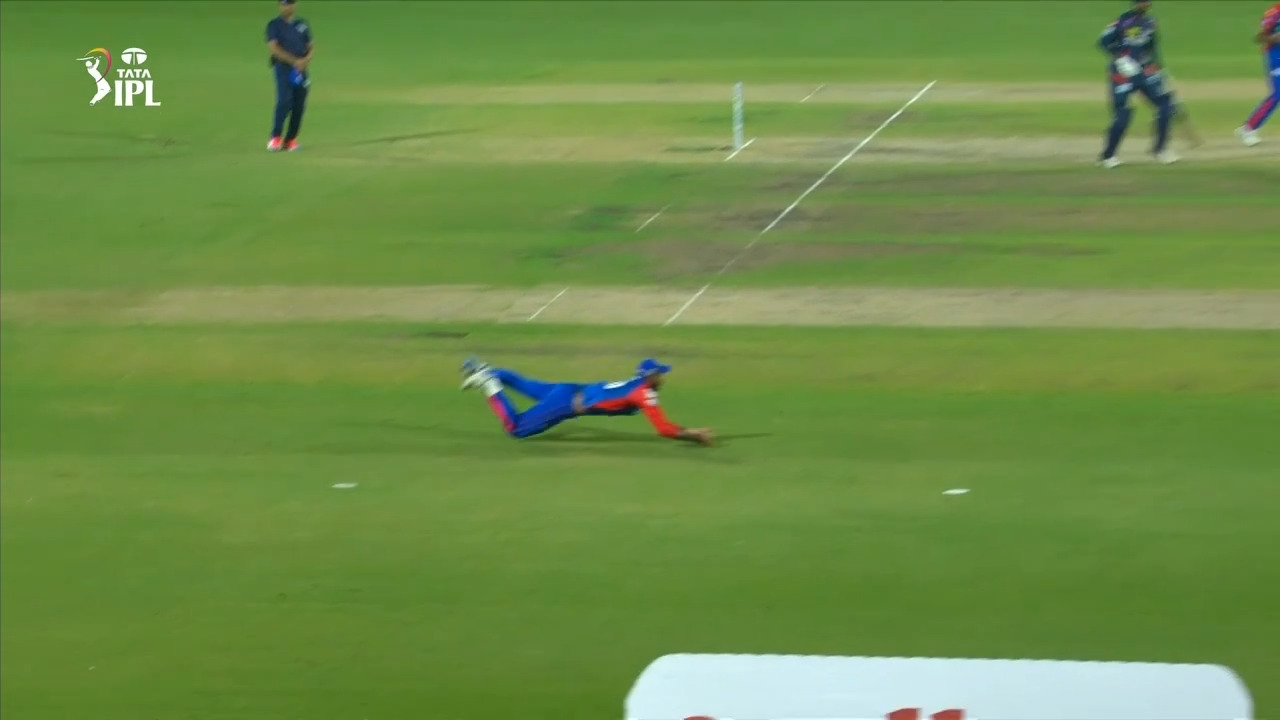 Terrific diving catch ft. Axar Patel