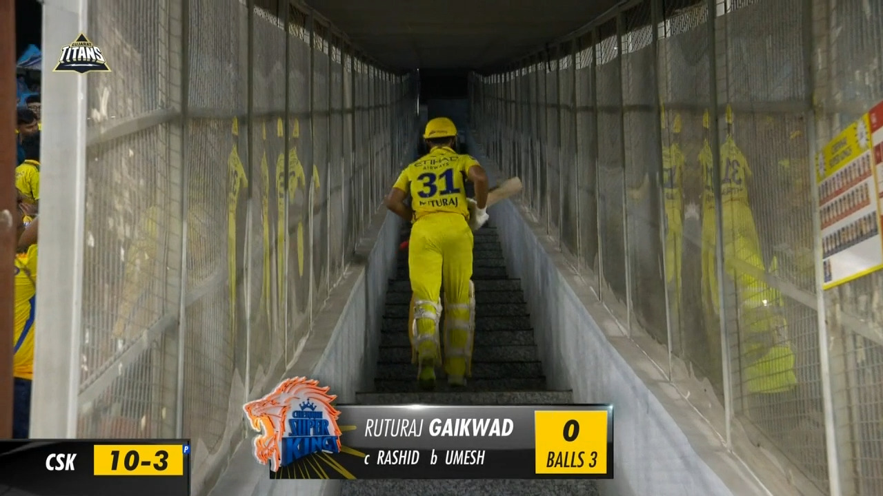 M59: GT vs CSK – Ruturaj Gaikwad Wicket