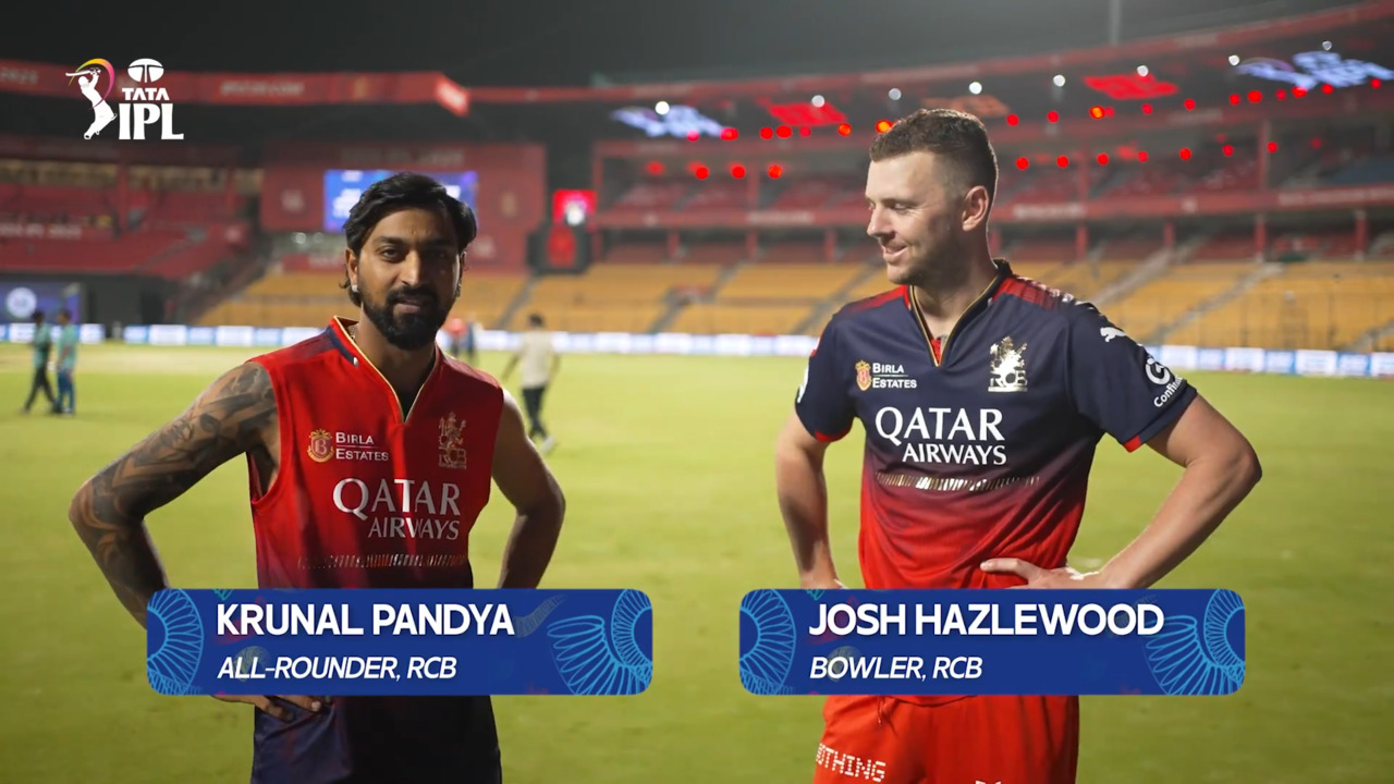 Bowling symphony at the Chinnaswamy, ft. Krunal Pandya & Josh Hazlewood