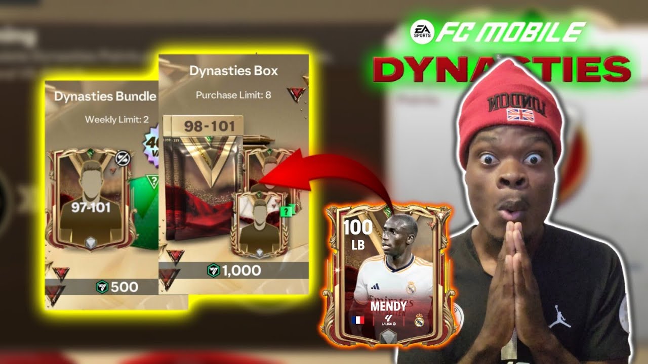 96-101 Dynasties Pack openingđ„ and event Guild! - FC Mobile background