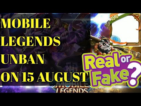 Mobile Legends Unban On 15th August | Real Or Fake? | Professional Noob background