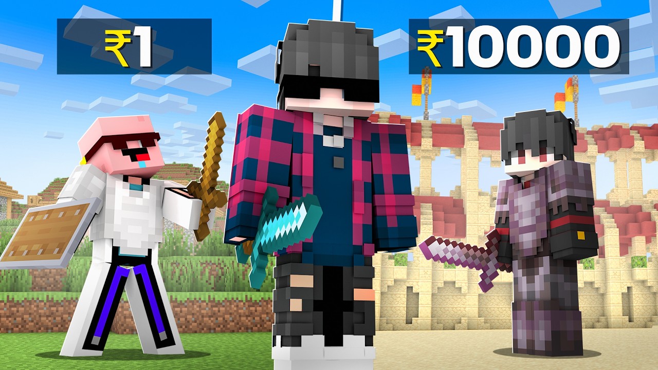 I Hired 1 Rs Vs 10000 Rs PvP COACH. background