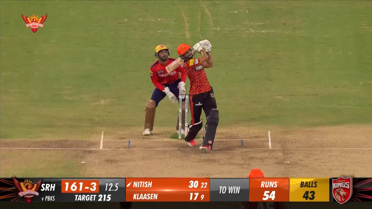 M69: SRH vs PBKS – Nitish Reddy Six
