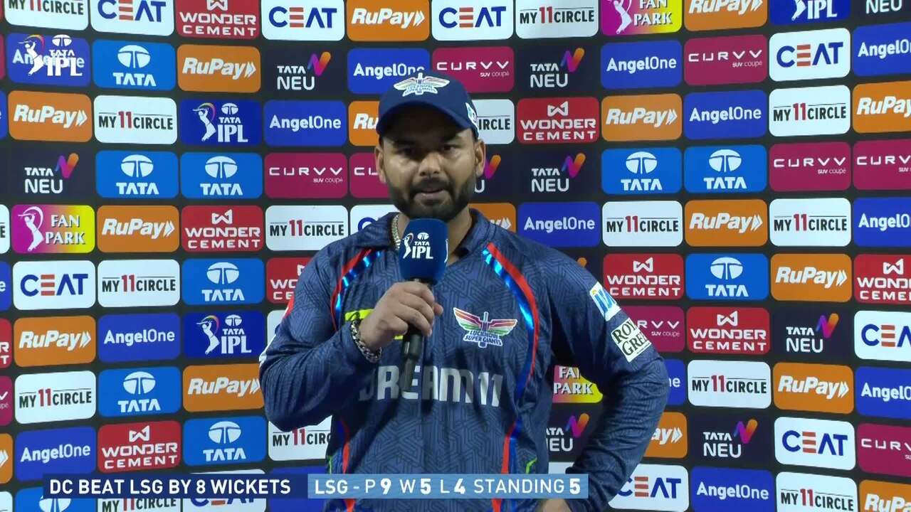 IPL 2025 M40: LSG vs DC - Rishabh Pant Interview