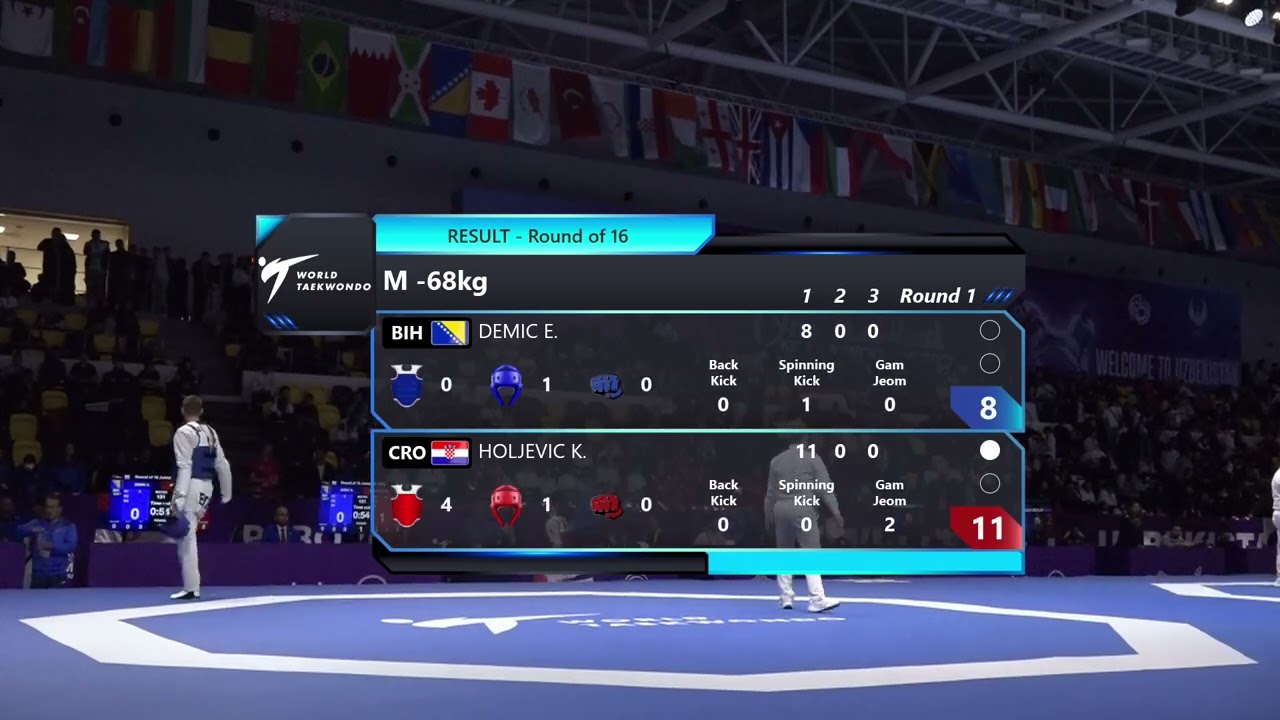 131 Round of 16 M 68kg BIH DEMIC E CRO HOLJEVIC K PGM