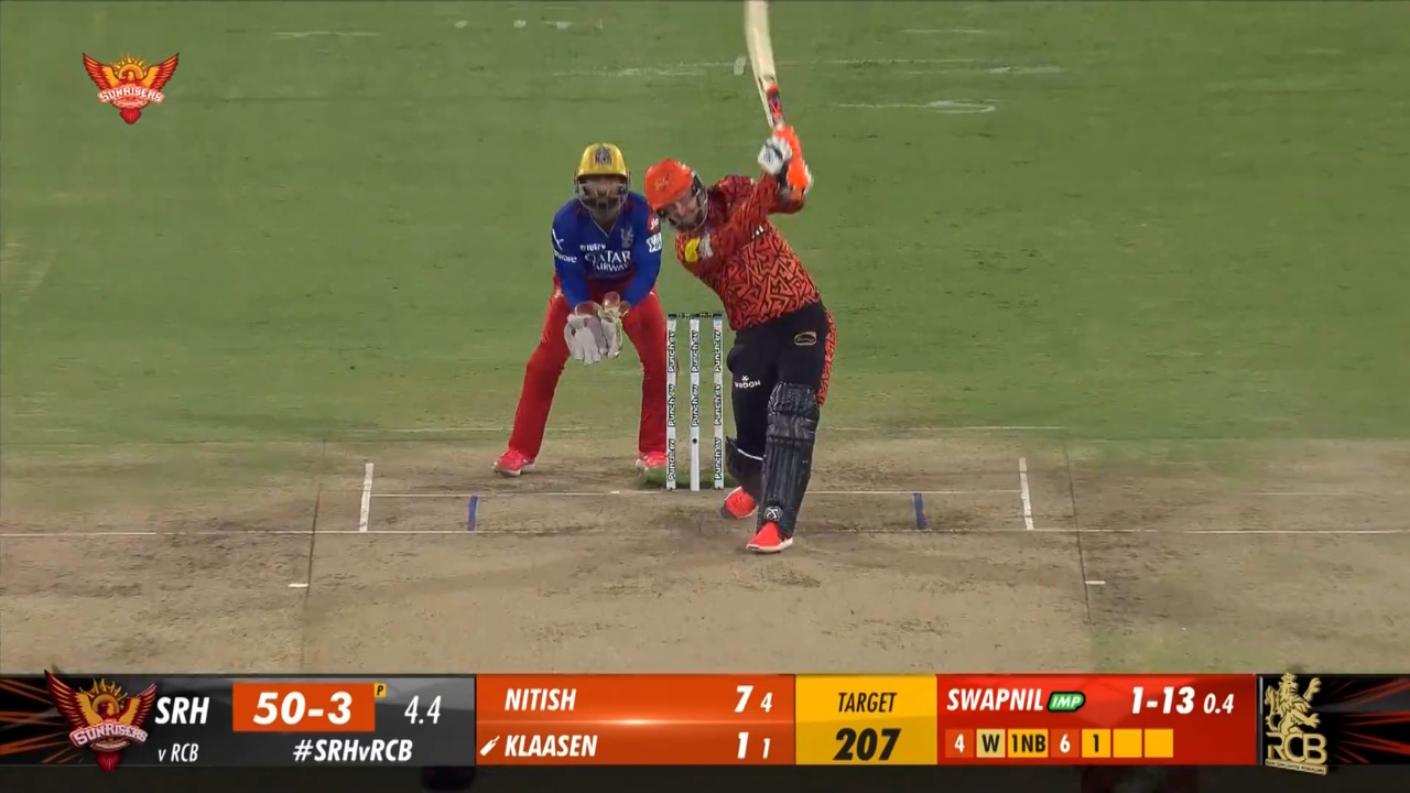 M41: SRH vs RCB – Heinrich Klaasen Six
