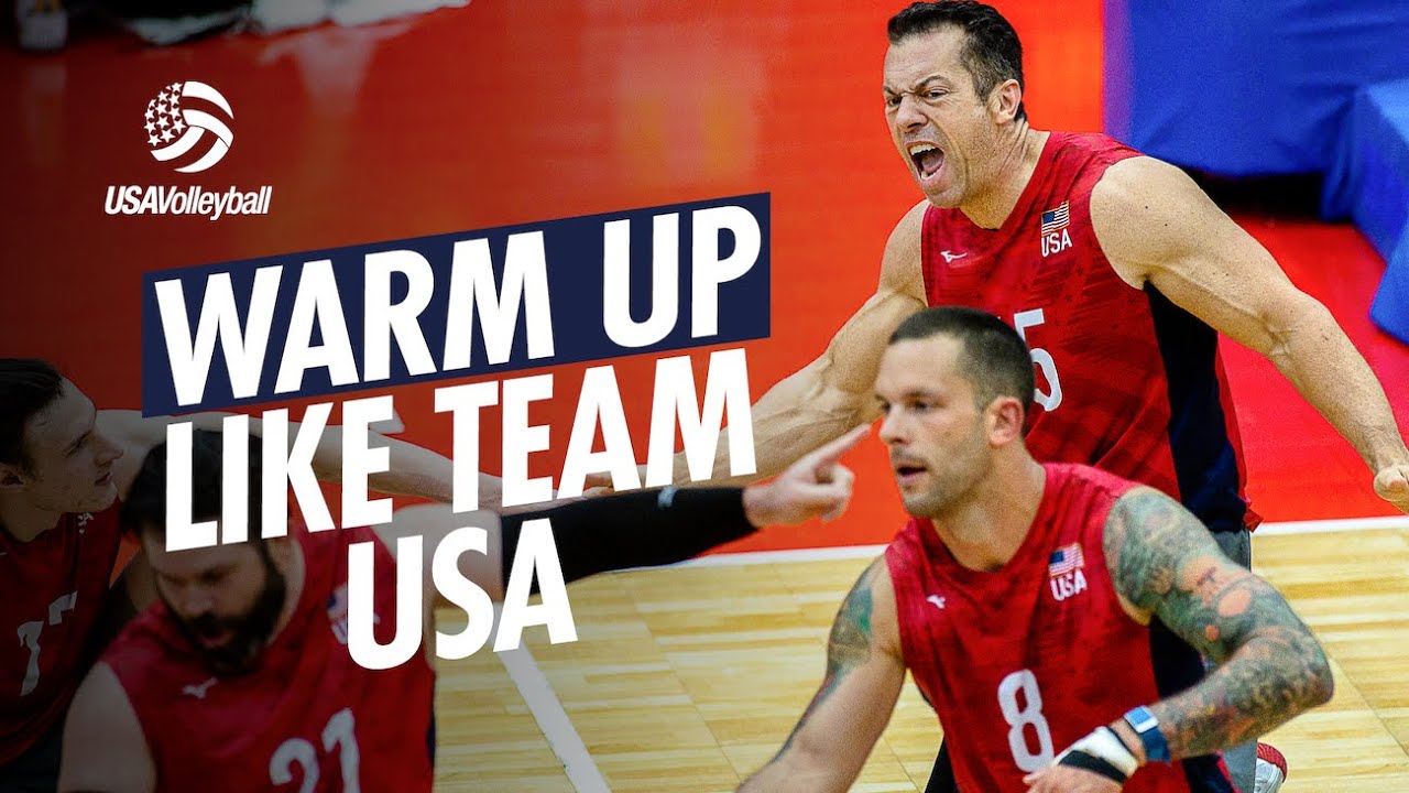 Volleyball SHOULDER WARM-UP Routine (Hitter-6) | Aaron Brock & Olympian Jeff Jendryk background