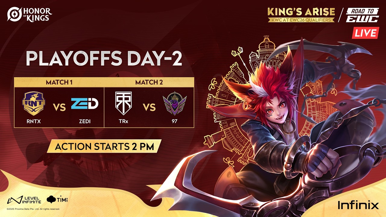 King's Arise: KWC at EWC26 India Qualifiers || Playoffs Day 2
