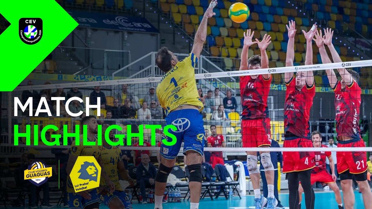 Highlights | Guaguas LAS PALMAS vs. VK Lvi PRAHA | CEV Champions League Volley 2026