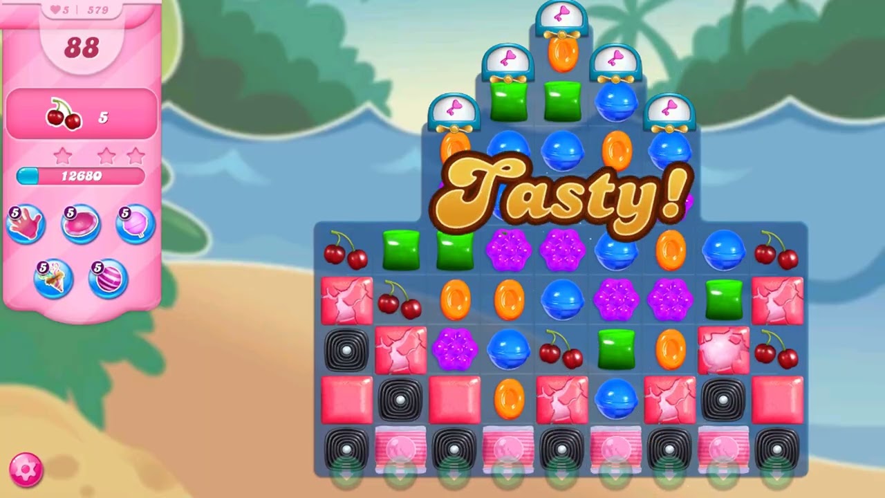 Candy Crush Saga Levels 576-580 Super Crush | Candy Crush Saga Gameplay | Candy Crush No Boosters