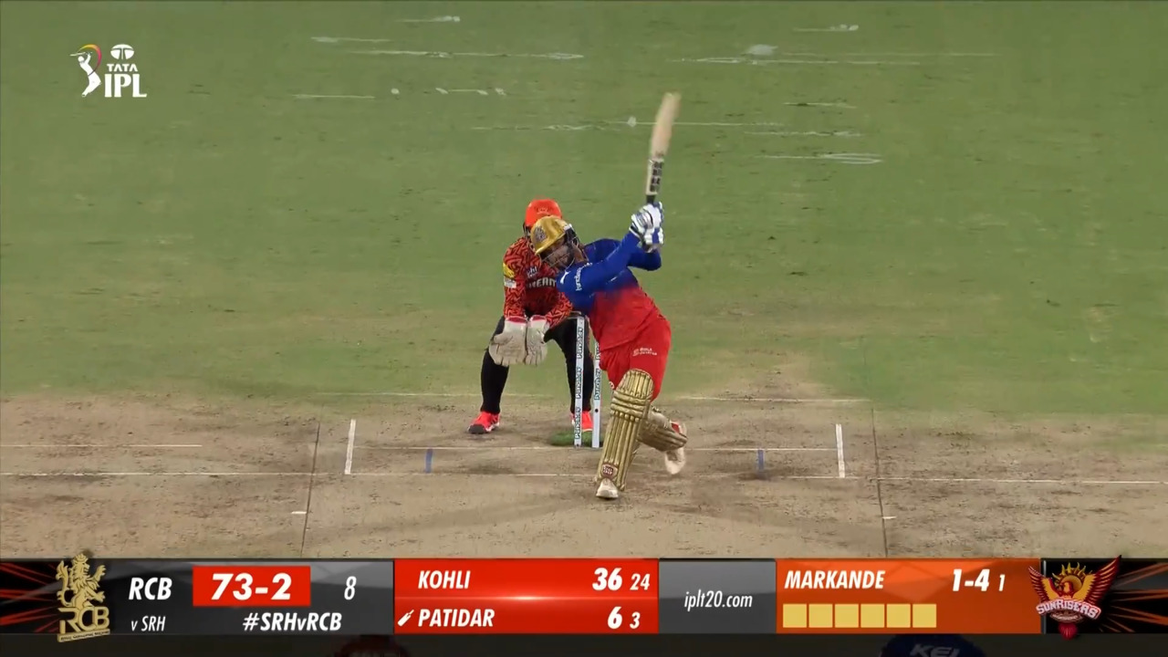 M41: SRH vs RCB – Rajat Patidar Six