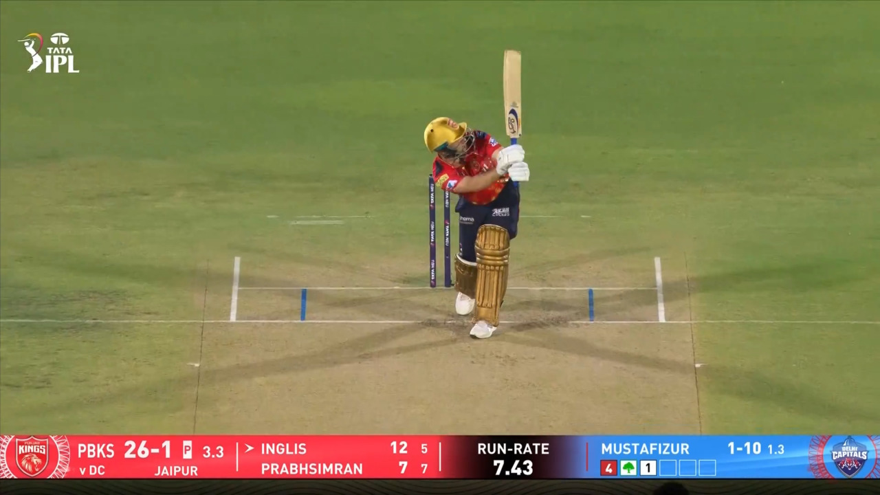 IPL 2025 M66: PBKS vs DC - Josh Inglis Six
