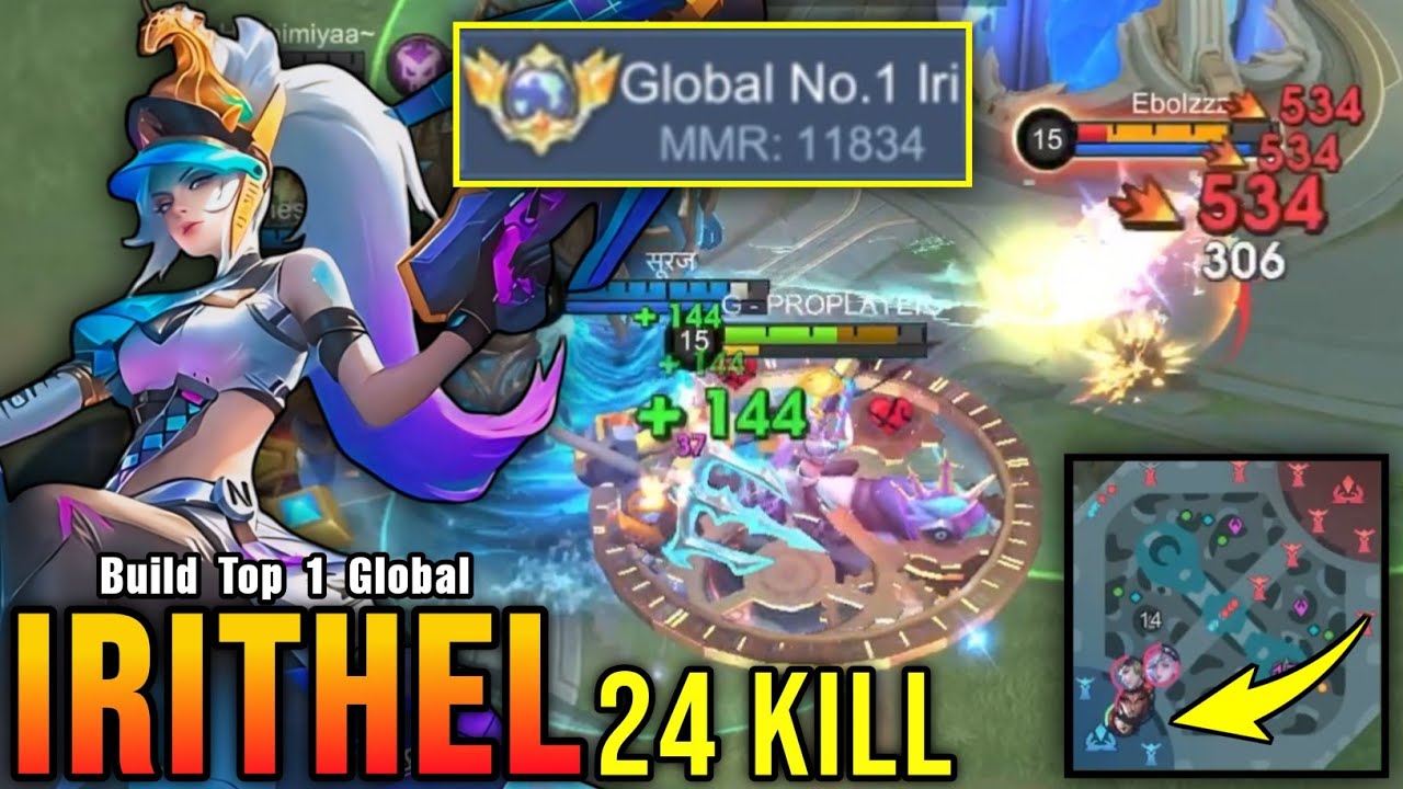 COMEBACK!! 11.800+ MMR Irithel Hard Carry!! - Build Top 1 Global Irithel ~ MLBB