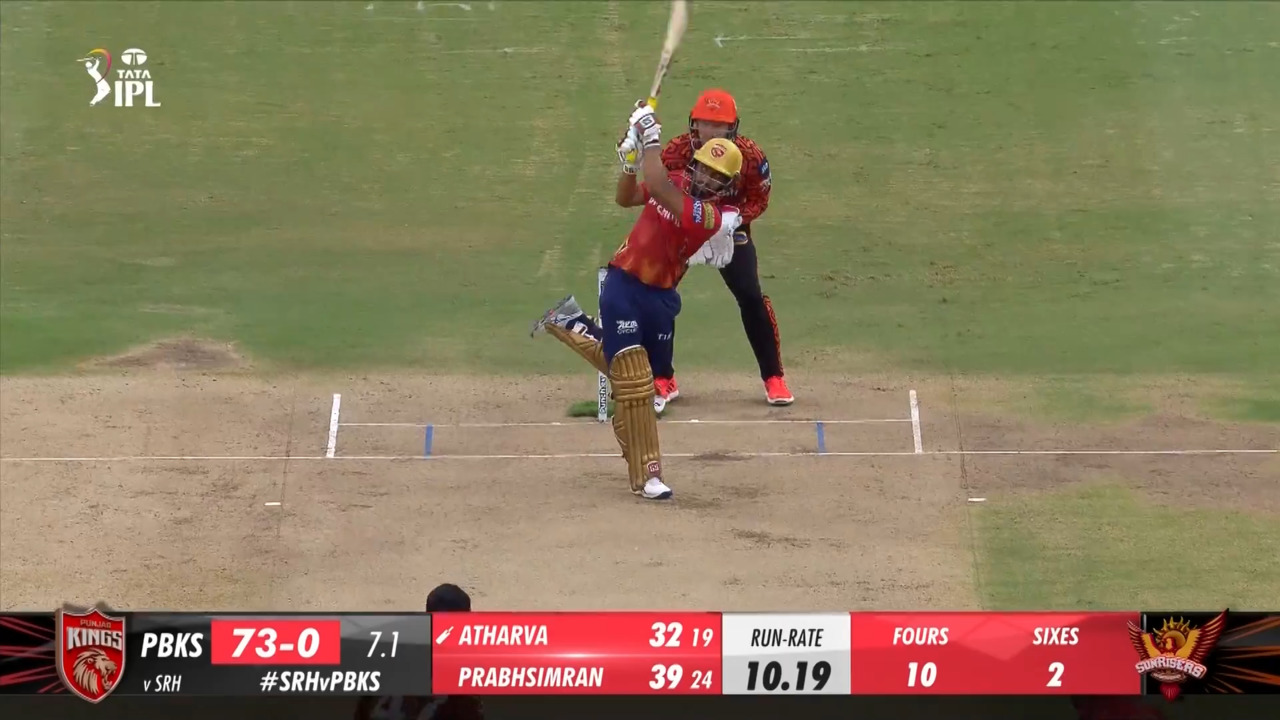 M69: SRH vs PBKS – Atharva Taide Six