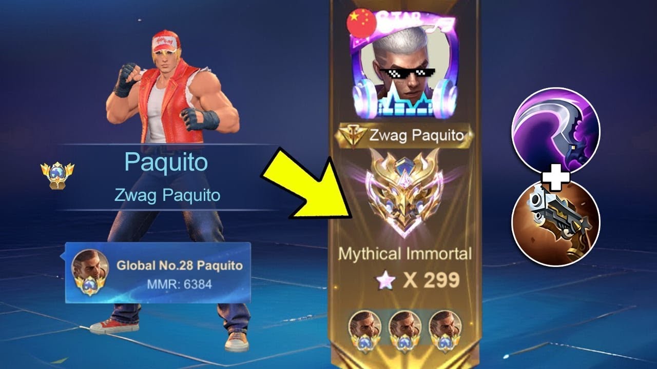 TOP GLOBAL PAQUITO LAST MATCH BEFORE 300!! NO EDIT CHALLENGE - MLBB