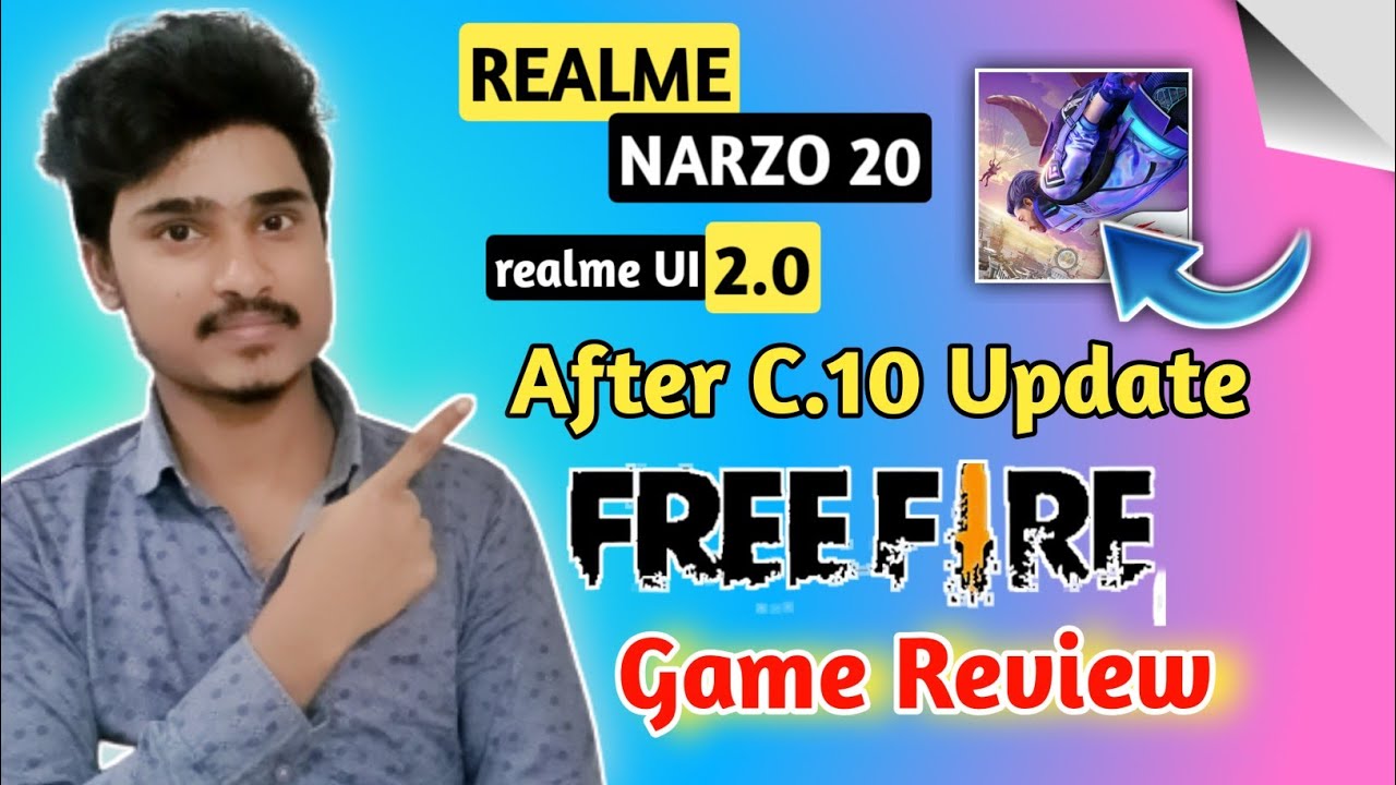 Realme Narzo 20 after C.10 update Free Fire game review | narzo 20 new update|narzo 20 free fire background