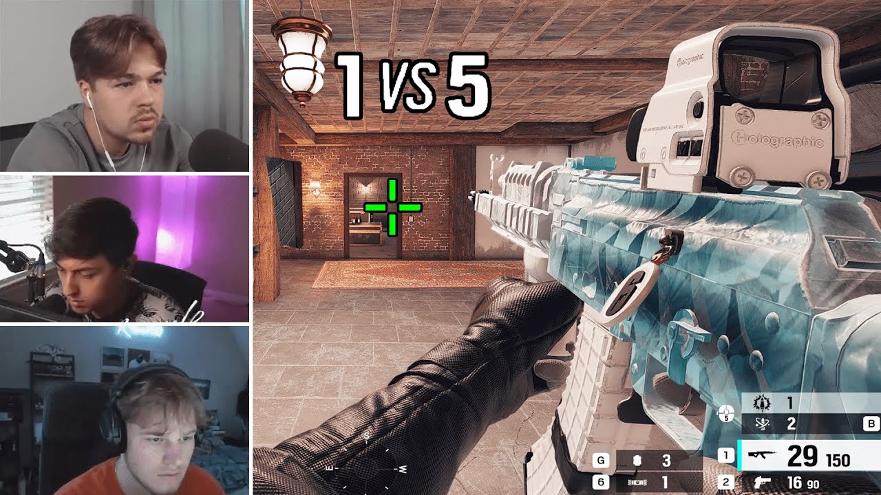 WHEN STREAMERS HIT INSANE CLUTCHES! Rainbow Six Siege background