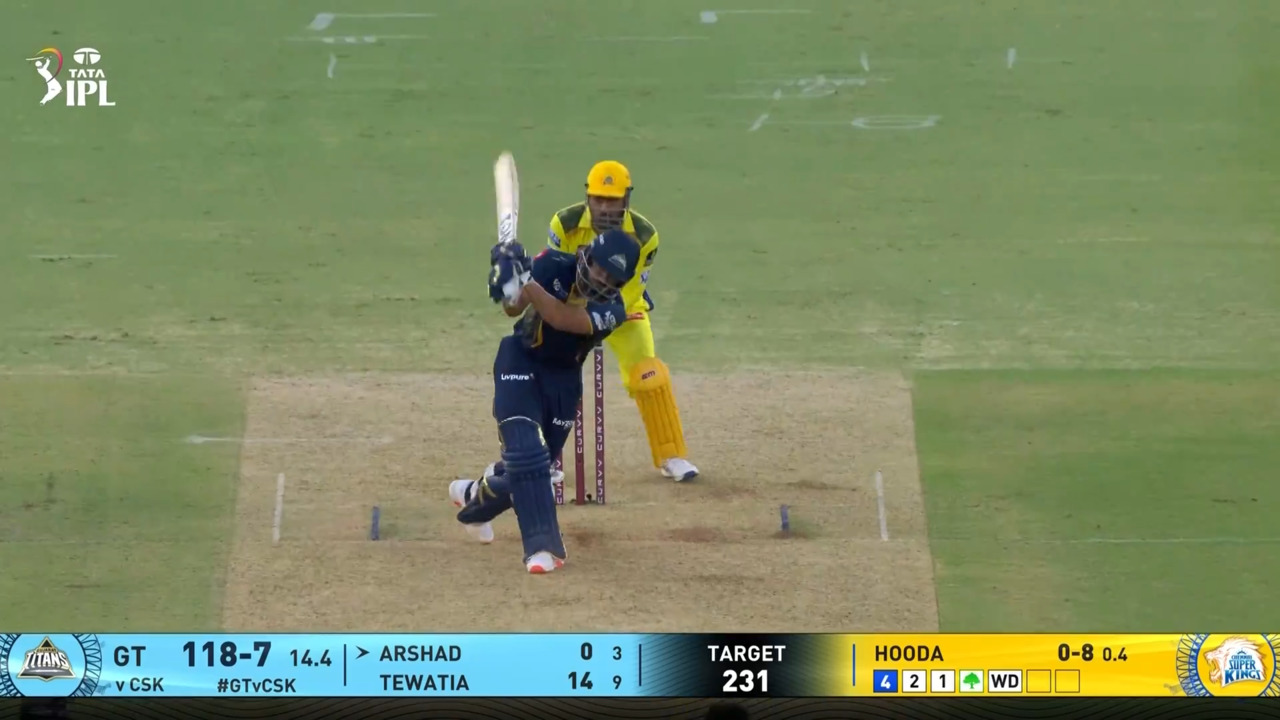 IPL 2025 M67: GT vs CSK - Mohd. Arshad Khan Six