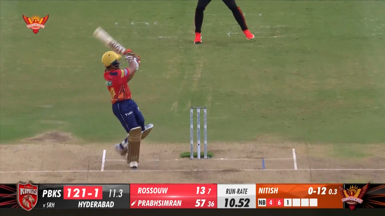 M69: SRH vs PBKS – Prabhsimran Singh Six