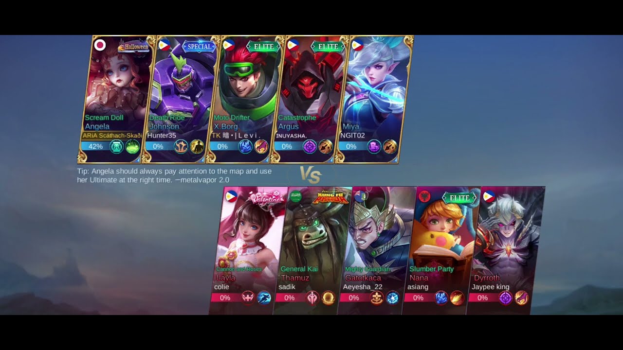 #MobileLegends | Ranked Game (Legend III) as Angela - December 3, 2022 backdrop