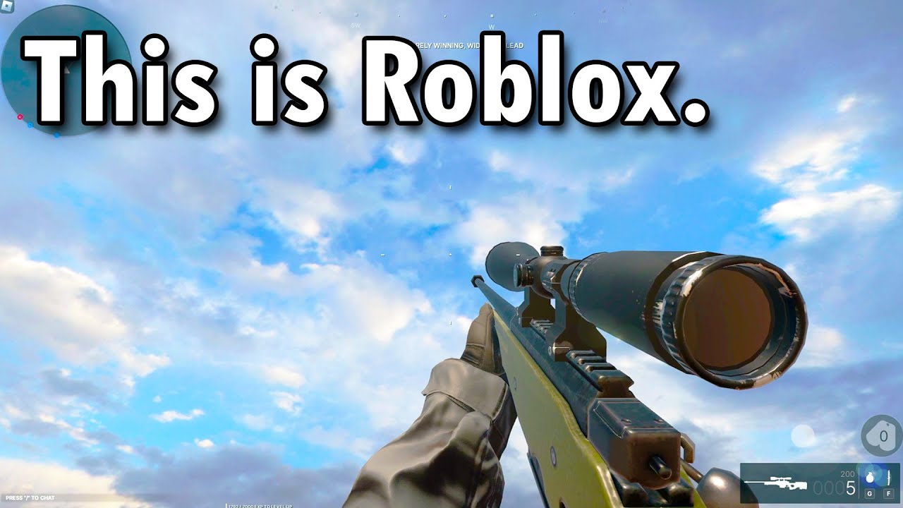 This game is actually Roblox, NOT Call of Duty backdrop