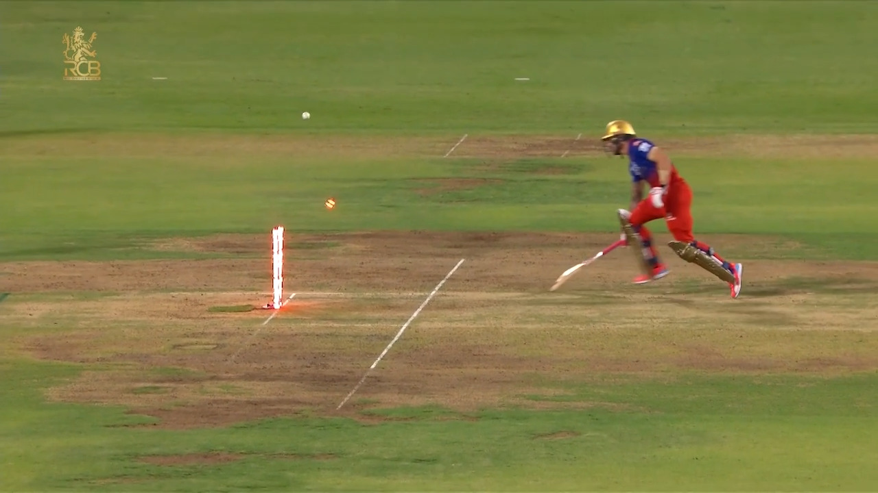Brilliant direct hit run out ft. Padikkal