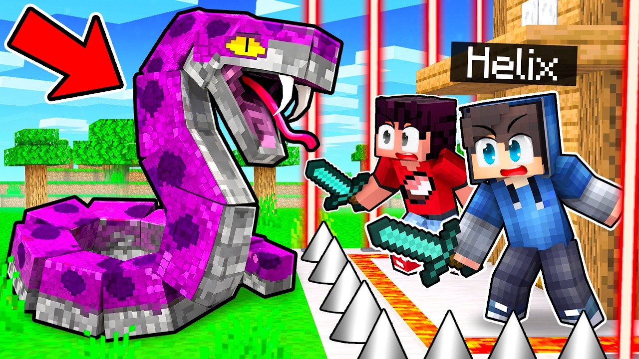 OBŘÍ HAD vs NEJZABEZPEČENĚJŠÍ DŮM! - Minecraft