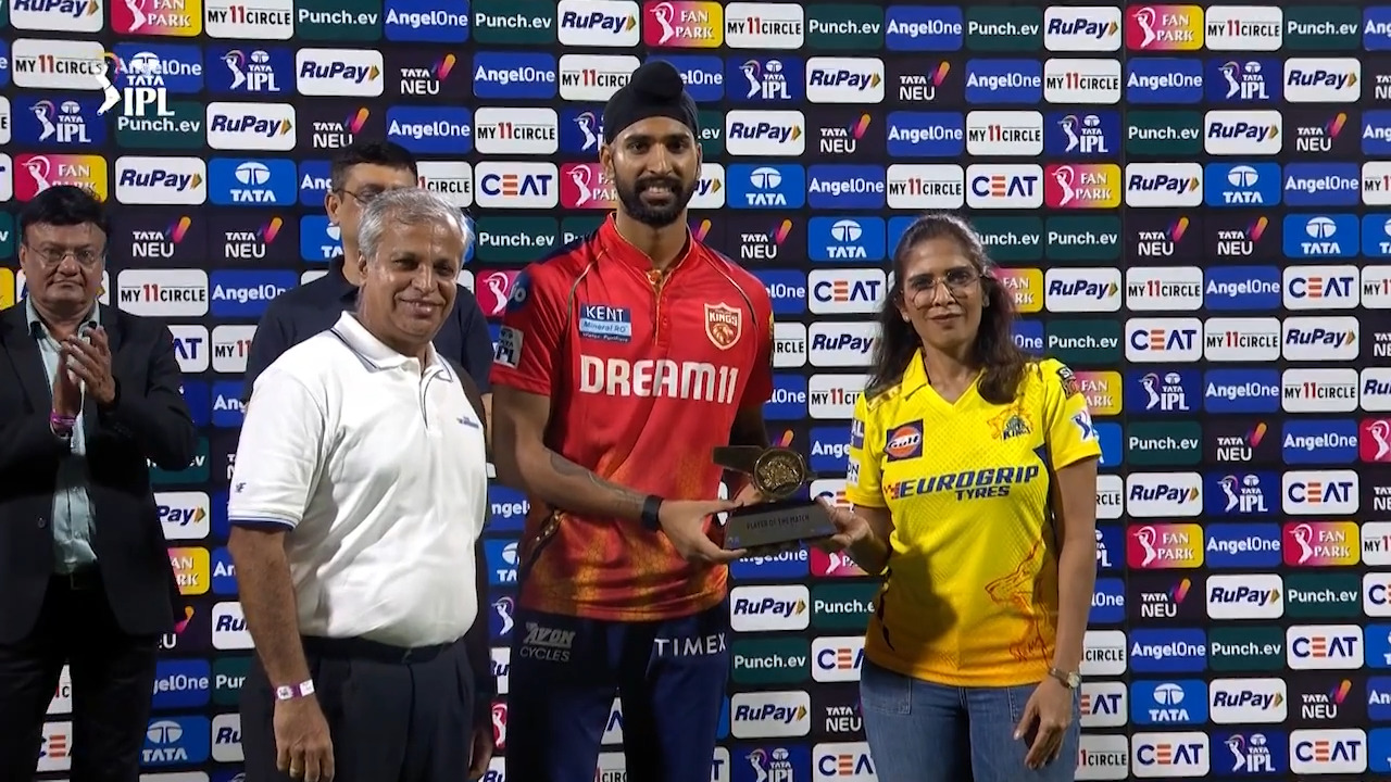 M49: CSK vs PBKS – Player of the Match – Harpreet Brar