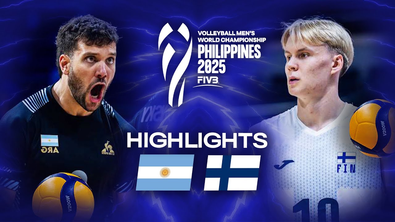 Argentina 🇦🇷 vs. Finland 🇫🇮 - Highlights | Men's World Championships 2025 background
