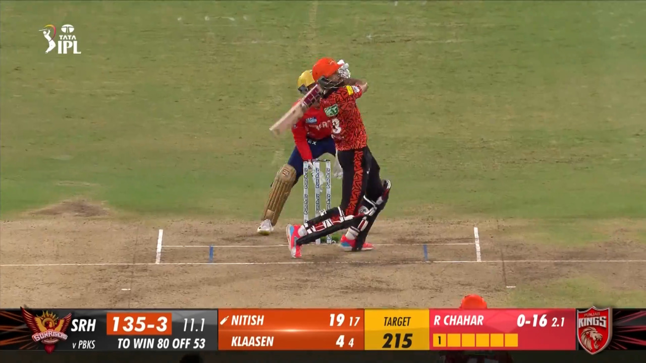 M69: SRH vs PBKS – Nitish Reddy Six
