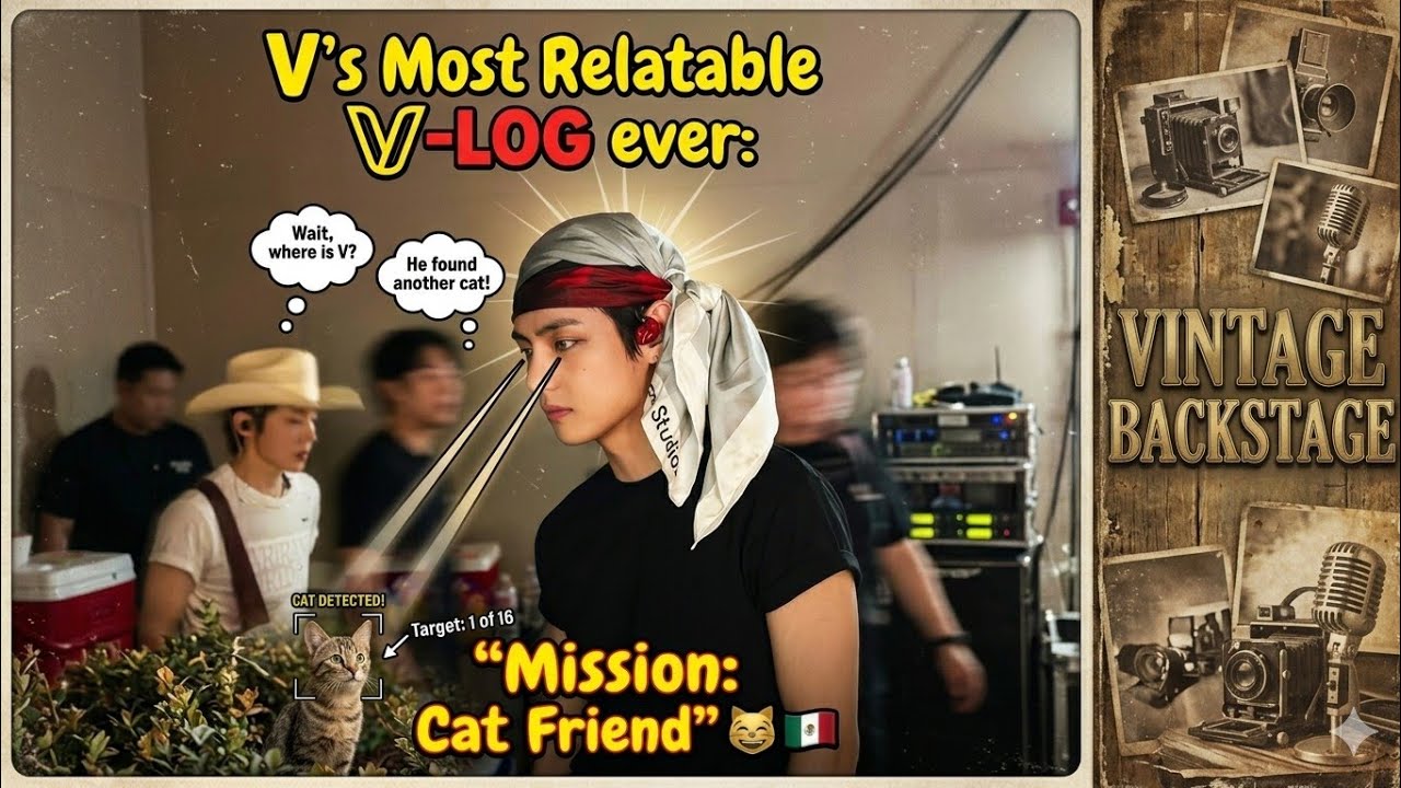 BTS V Steals the Spotlight After Chasing a Cat in Mexico