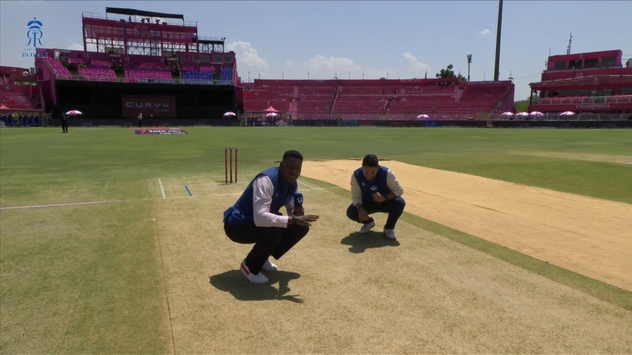 IPL 2025 M59: RR vs PBKS - Pitch Report background