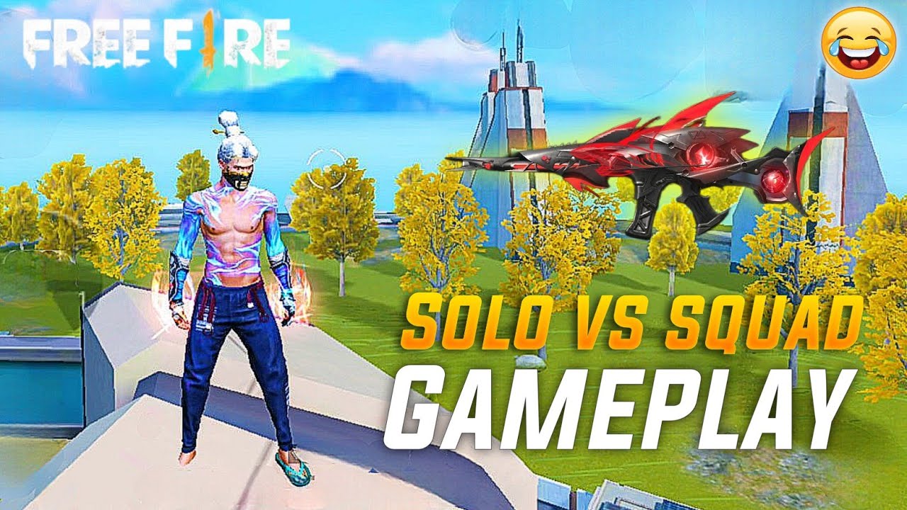 SOLO VS SQUAD GAMEPLAY 😂 FREE FIRE FUNNY COMMENTRY | OPMISTAK FUNNY VIDEO |