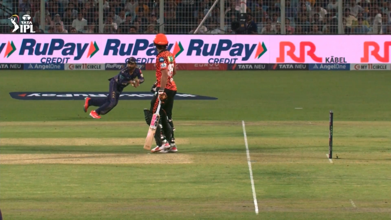 Rapid Rahane: Sharp catch ft. KKR Captain