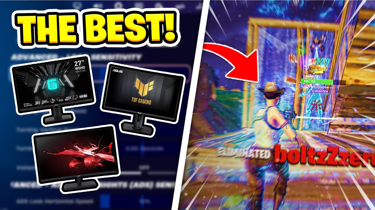 Top 3 Budget Gaming Monitors For Fortnite! (240Hz) background
