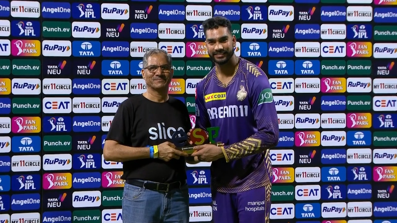 M51: MI vs KKR – Player of the Match – Venkatesh Iyer background