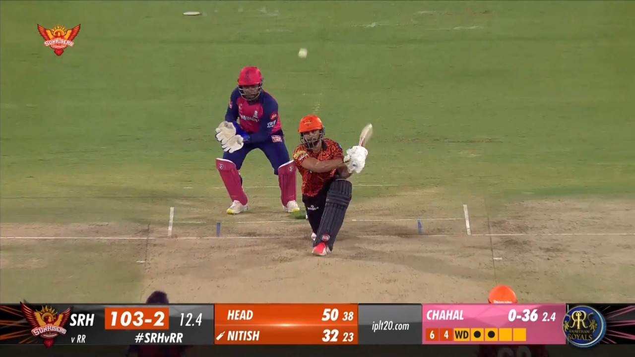 M50: SRH vs RR – Nitish Reddy Six