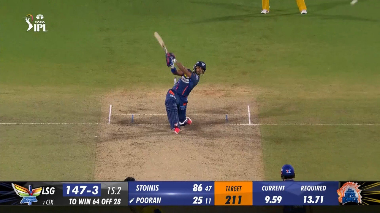 M39: CSK vs LSG – Nicholas Pooran Six