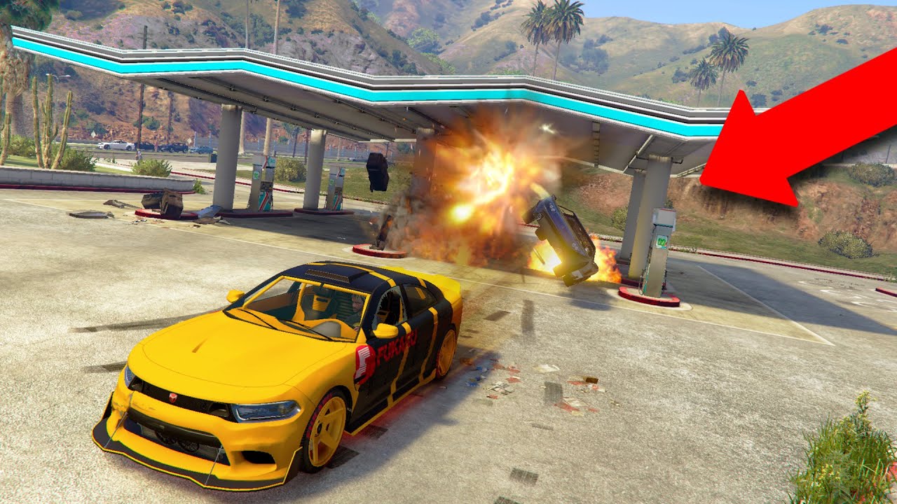 THERE'S NO WAY THIS WORKED! 🤣 *GAS STATION TROLLING!* | GTA 5 THUG LIFE #487 background