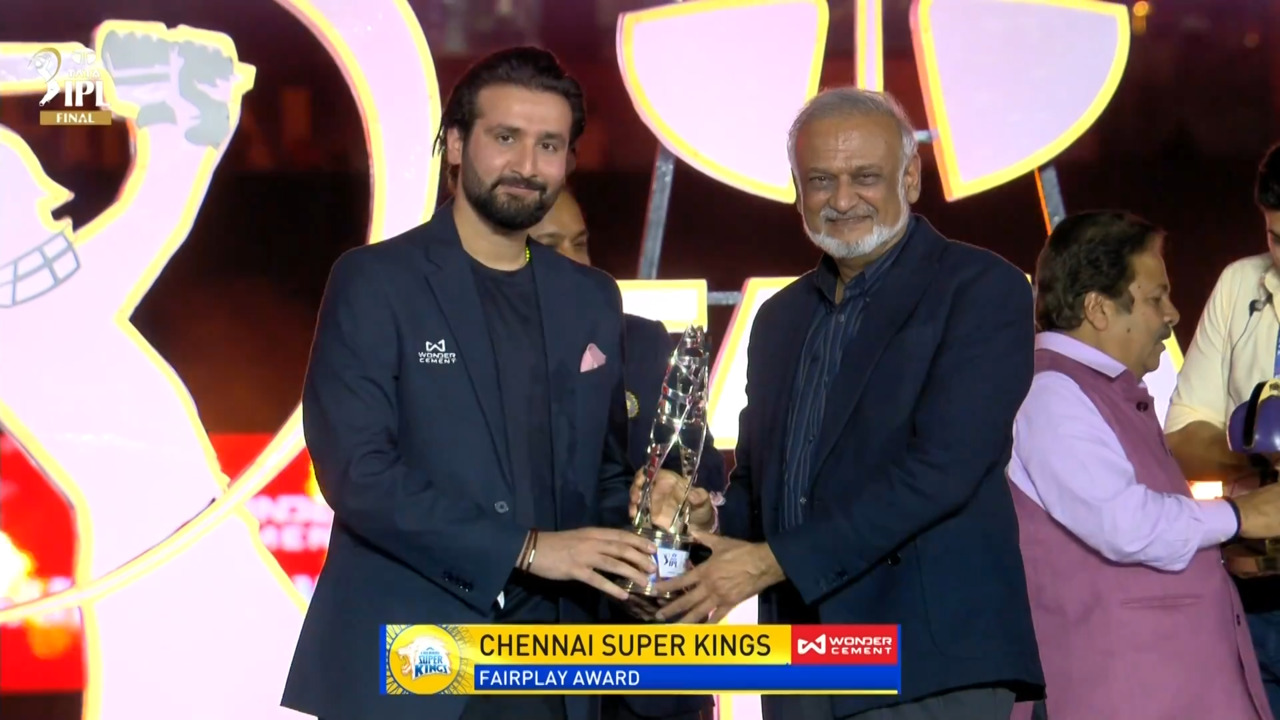 TATA IPL 2025: Wonder Cement Fair Play Award – Chennai Super Kings