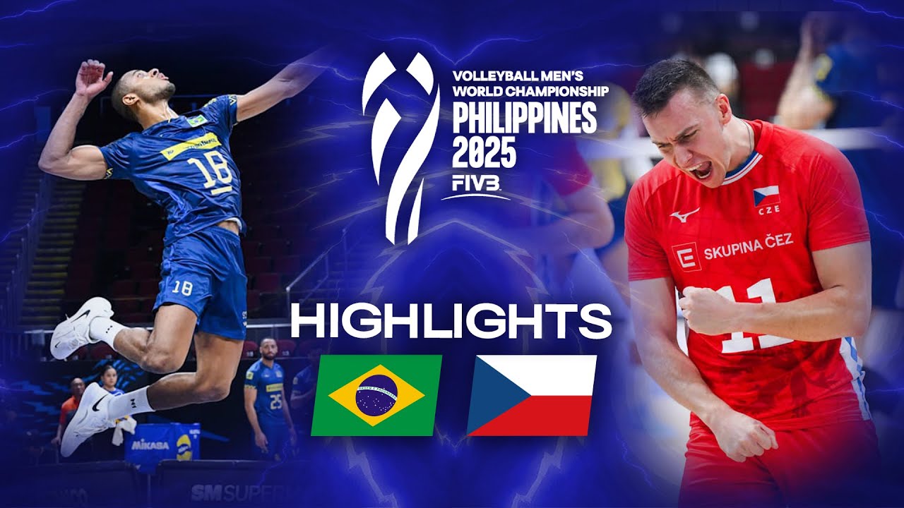 Brazil ๐ง๐ท vs. Czechia ๐จ๐ฟ - Highlights | Men's World Championships 2025 background