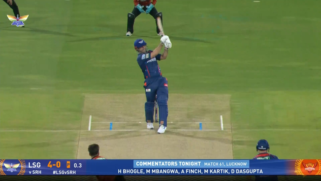 IPL 2025 M61: LSG vs SRH - Mitchell Marsh Six background