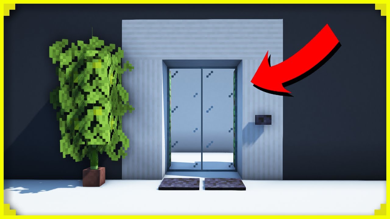 🦊Porta Automática FÁCIL de fazer no MINECRAFT background