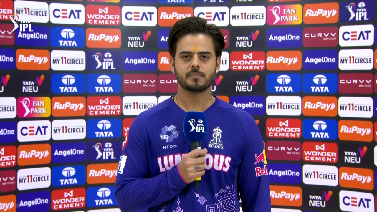 IPL 2025 M11: RR vs CSK - Nitish Rana Interview background